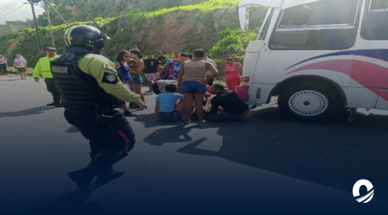 Mujer murió tras ser arrollada por un autobús en Petare
