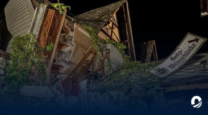 Derrumbe de hotel en Alemania dejó dos muertos y siete heridos