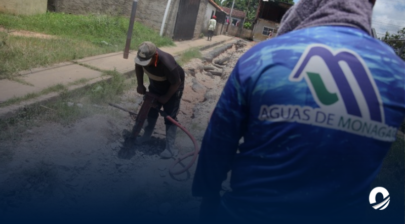 MONAGAS | 200 metros de tuberías fueron instalados en Jesús de Nazareth