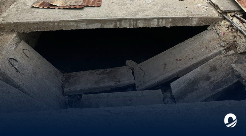 SUCRE | Habitantes de Fe y Alegría exigieron reparación del canal de aguas servidas