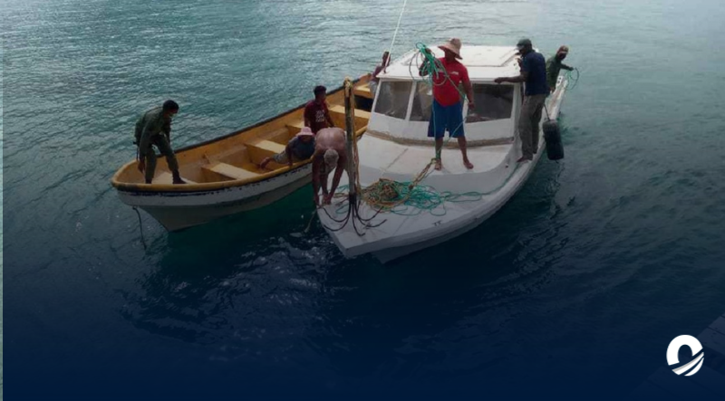 Cuatro pescadores fueron rescatados en La Guaira tras pasar días a la deriva