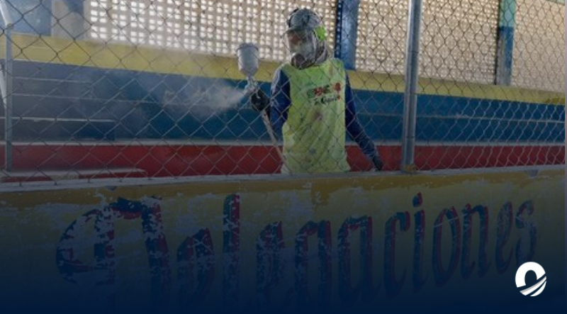 SUCRE | Autoridades realizan labores de reacondicionamiento en el Gimnasio de Lucha “Ramón Álvarez”