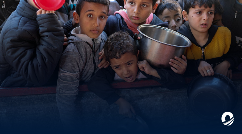 Media Luna Roja denunció que el 90% de los niños en Gaza padece hambre