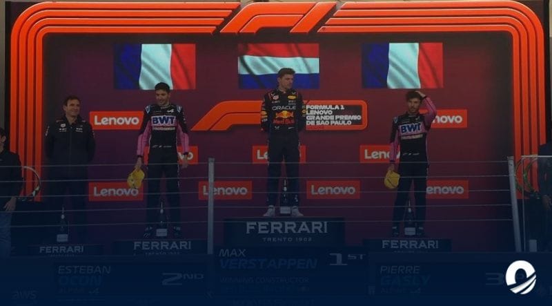 Max Verstappen se alzó victorioso en el Gran Premio de Brasil