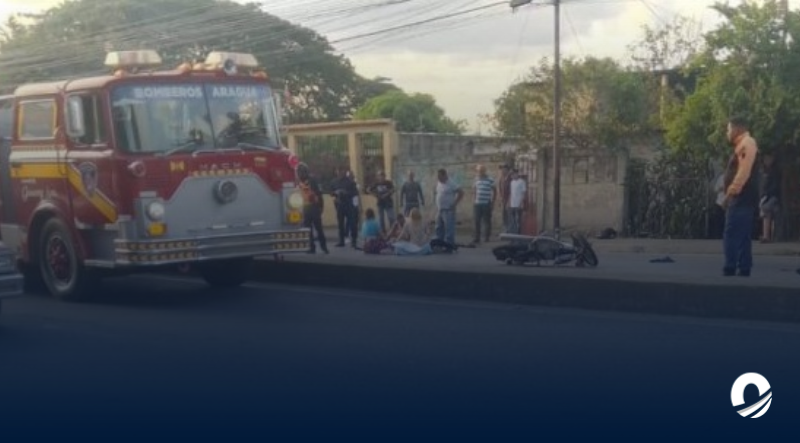Motorizado murió en accidente vial en Aragua