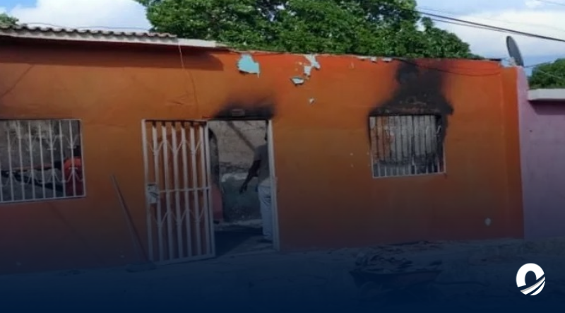 Una casa se incendió tras dejar una vela encendida en Miranda