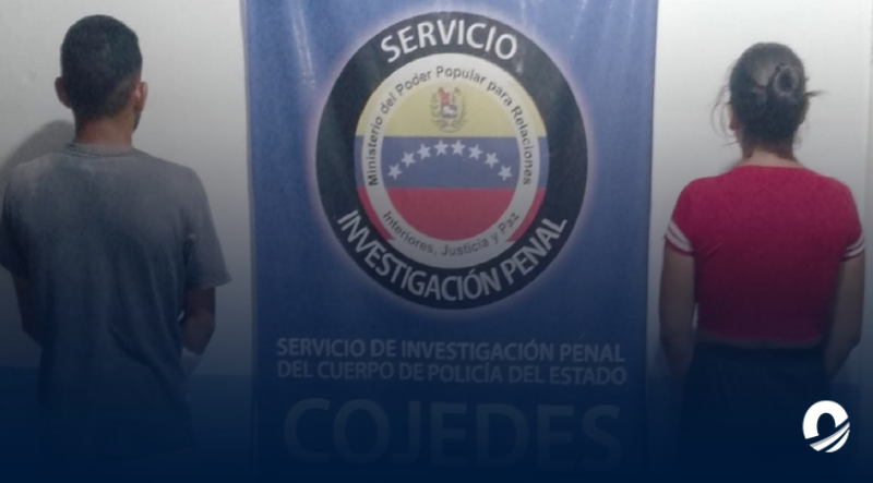 Pareja fue detenida por maltrato infantil hacia sus hijas Cojedes