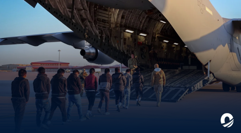 Estados Unidos inició vuelos de deportación de migrantes ilegales