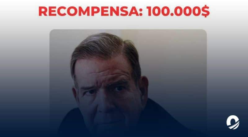Ofrecen 100 mil dólares por la captura de Edmundo González Urrutia