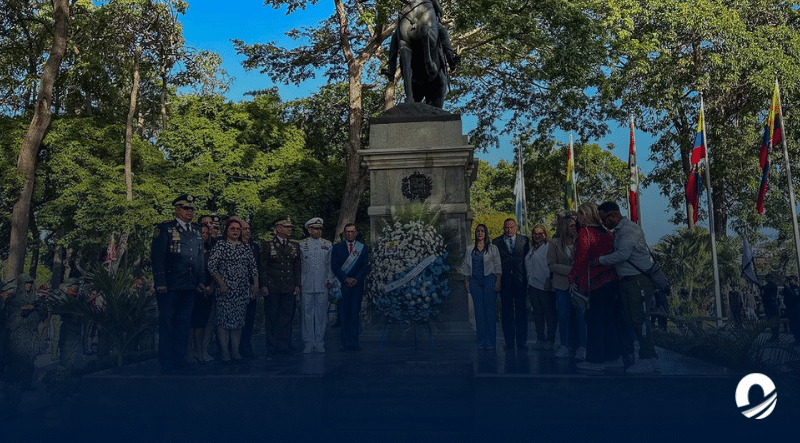 SUCRE | Autoridades regionales conmemoraron el 230 aniversario del natalicio de Antonio José de Sucre