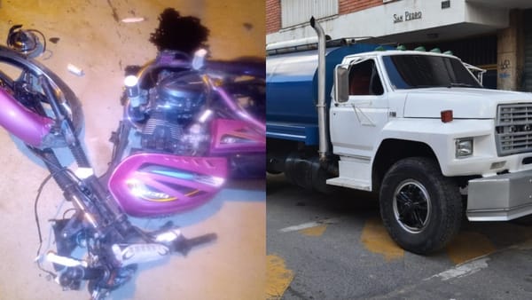 Hombre murió tras ser impactado por la rueda de una cisterna en Zulia