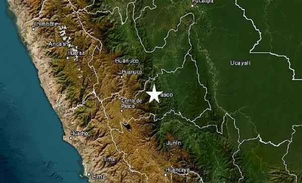 Sismo de magnitud 4.1 remeció Pasco, en Perú