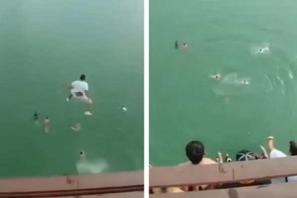 Bañista resultó herido tras ser impactado por un hombre que cayó encima de él en Barina