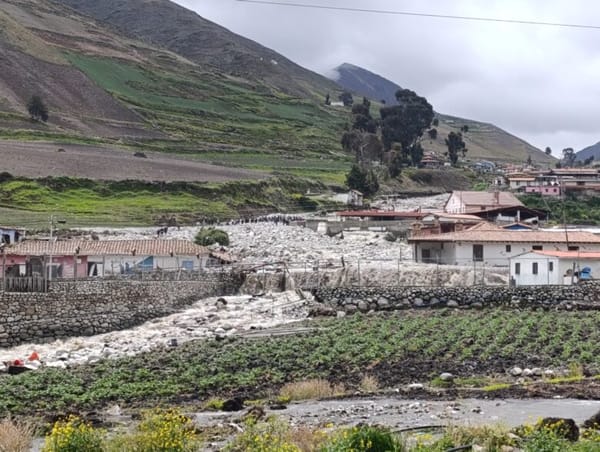 150 hectáreas de terreno cultivable quedaron destruidas por inundaciones en Los Andes