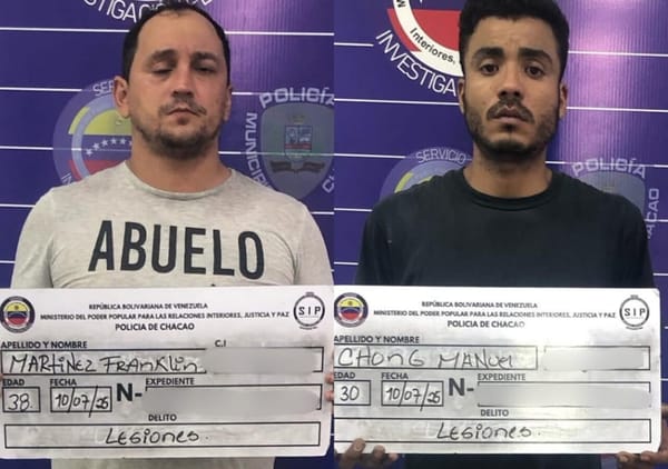 Dos hombre fueron detenidos por lanzar objetos desde una azotea y herir a una menor en Chacao