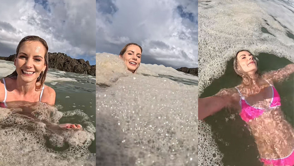 Influencer se volvió viral tras nadar sin saber en aguas contaminadas en Sudáfrica