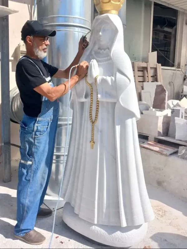 Escultura de mármol de la Virgen del Valle viajará desde Italia a Venezuela
