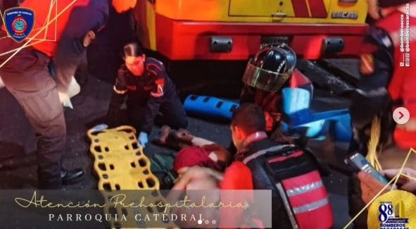 Adulta mayor resultó herida tras ser arrollada por un transporte público en Caracas