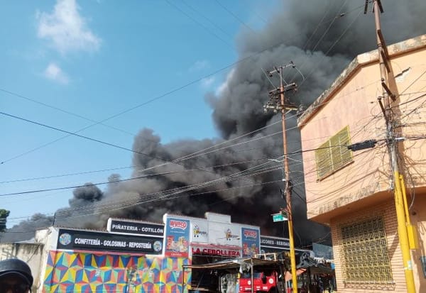 Incendio generó pánico en local comercial de Valencia: no se registraron heridos