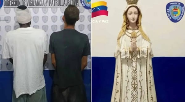 Dos hombres fueron detenidos por hurtar imagen de la Virgen del Valle en Nueva Esparta