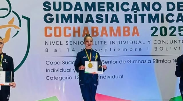 Venezolana Jimena Domínguez se consagró como Campeona Sudamericana de Gimnasia Rítmica