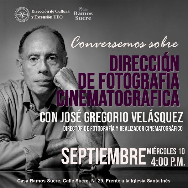 SUCRE | Casa Ramos Sucre impartirá conversatorio sobre fotografía cinematográfica