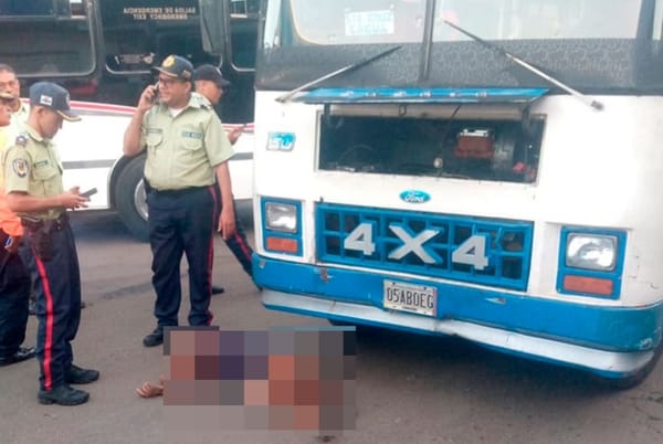 Adulta mayor en situación de calle murió tras ser atropellada por un autobús en Maracay