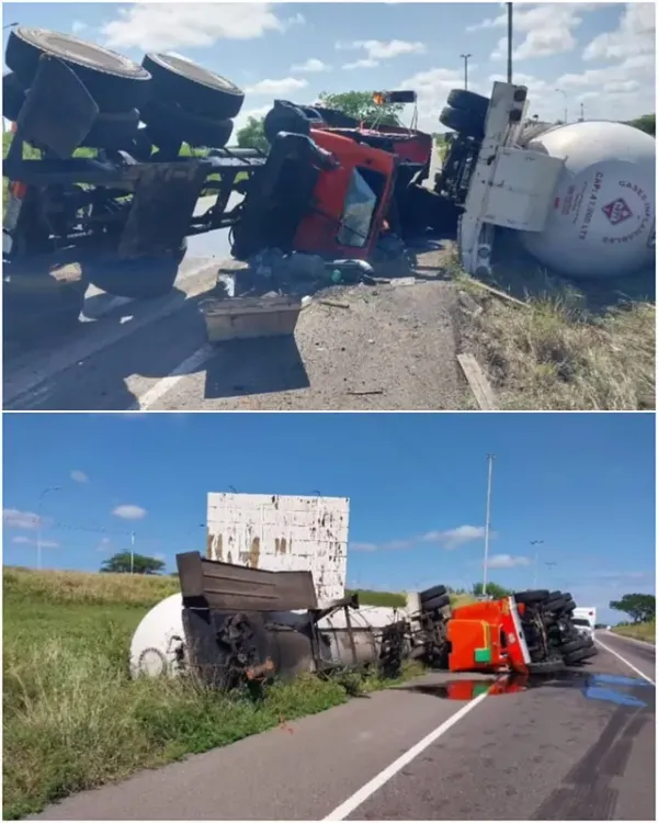 Hombre resultó herido tras volcamiento de una gandola en Anzoátegui