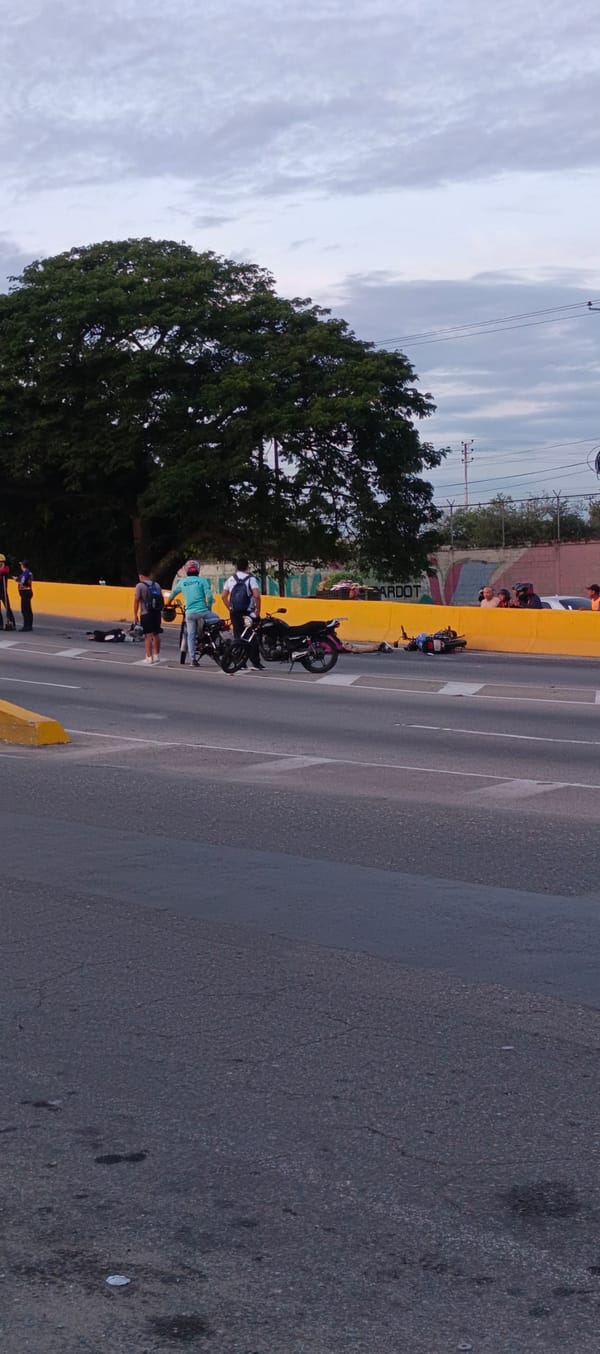 Dos motorizados murieron tras ser arrollados por un vehículo de caga en Aragua