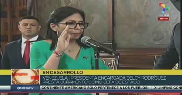 Delcy Rodríguez fue juramentada como presidenta encargada de Venezuela