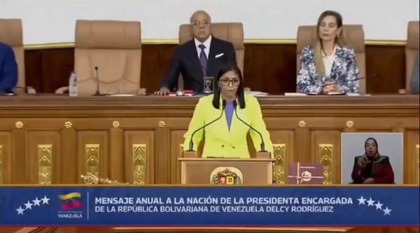 Delcy Rodríguez en su mensaje anual a la nación: «Si me toca ir a Washington, lo haré de pie, no arrastrada»