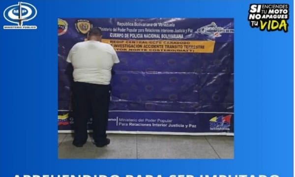 Hombre fue detenido por atropellar y causar la muerte de un niño de 12 años en Carabobo