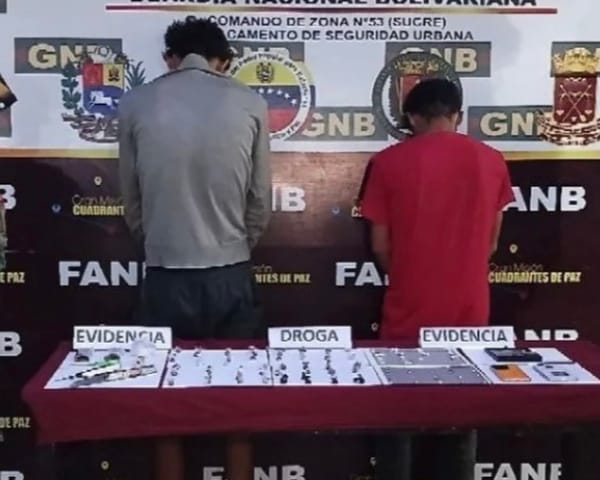 Capturaron a dos sujetos en Cumaná por presunta posesión de varias drogas
