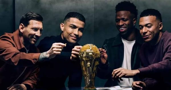 LEGO juntó a Messi, Ronaldo, Mbappé y Vinicius Jr en su nuevo comercial
