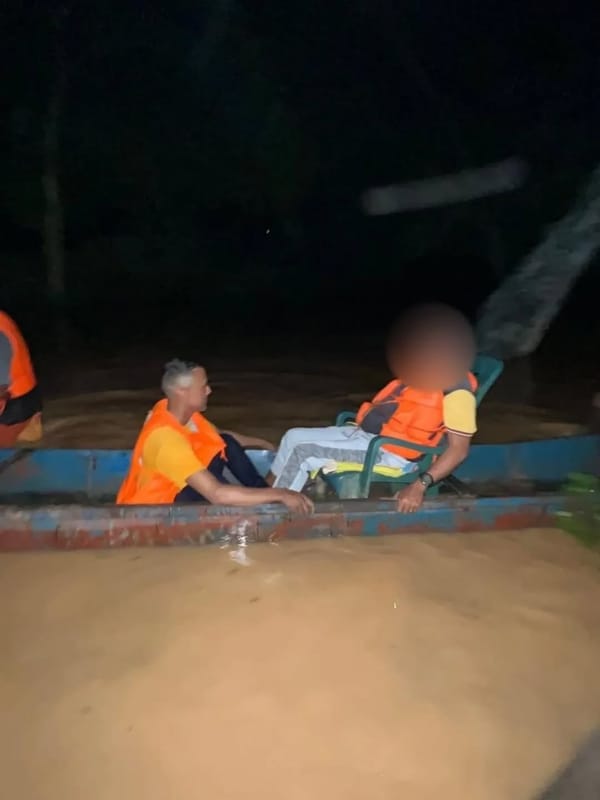 Rescataron a dos personas aisladas por crecida del río Tucupido en Portuguesa