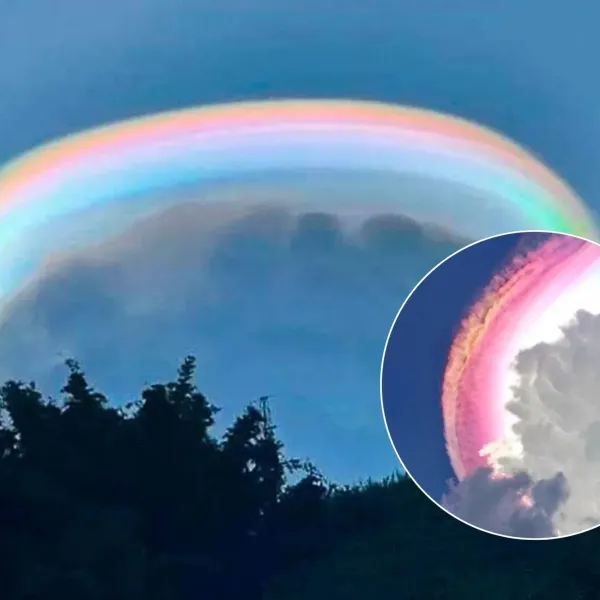Fenómeno de «nube arcoíris» causa asombro en los cielos Indonesia