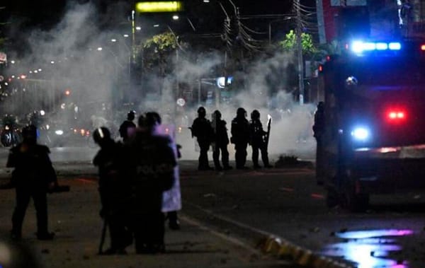 Protestas y actos vandálicos se registraron en varias ciudades de Colombia tras resultados electorales