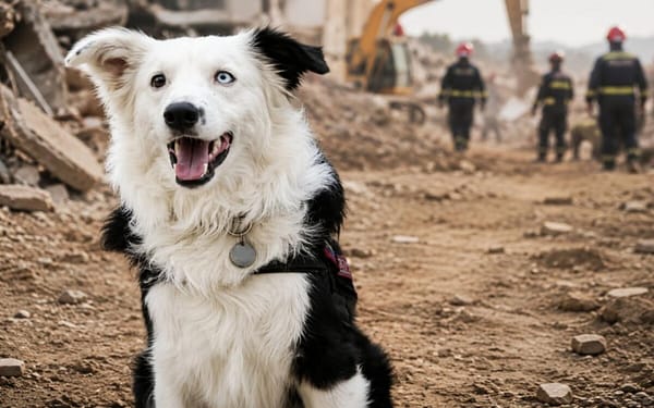 Guía de Tsunami aclaró que el perro rescatista solo ha localizado a 26 personas tras los terremotos