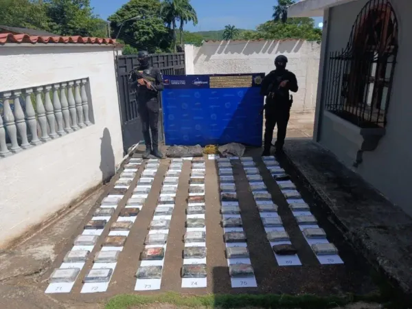 CPNB incautó 75 kilos de presunta cocaína durante operativo en el estado Sucre