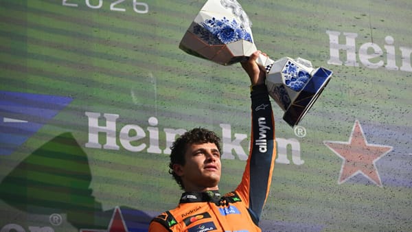 Lando Norris extendió su buena racha tras ganar en Países Bajos