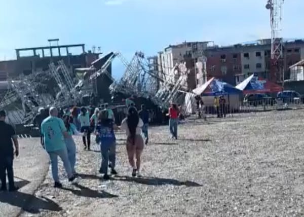 Colapso de tarima durante una celebración estudiantil dejó tres heridos en el estado Táchira