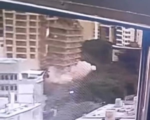 Cámara de seguridad registró el momento en el que colapsó el edificio Petunia por los sismos