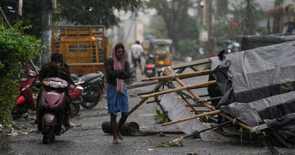 Ciclón Arnab provoca inundaciones y deja tres fallecidos en India