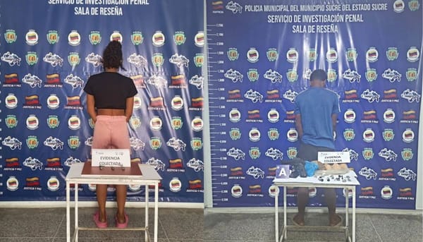 Detenidos un hombre y una mujer en Cumaná por presunta posesión de drogas