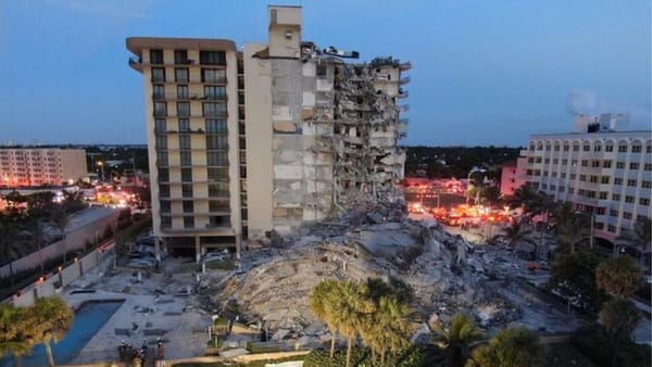 Edificio residencial de 12 pisos se derrumbó en Miami