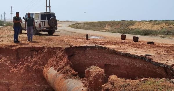 Inspeccionan tubería averiada que suministra agua a Chacopata y Margarita