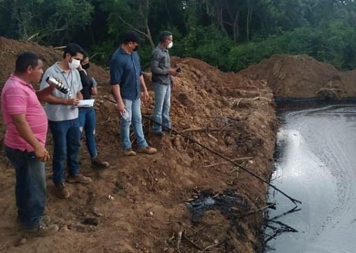 Minec inspeccionó derrame de crudo provocado por un hurto en Aragua de Barcelona