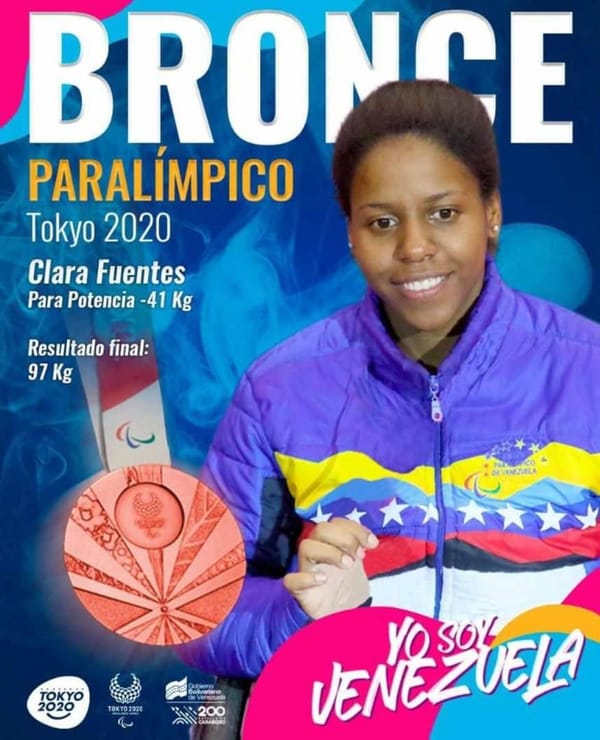 Venezuela logró primera medalla de bronce en Juegos Paralímpicos 2020