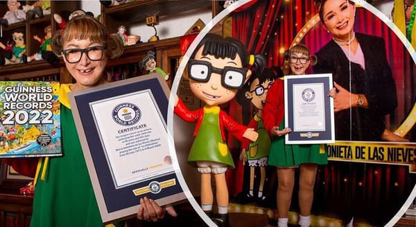 María Antonieta de las Nieves entró en los Guinness World Records