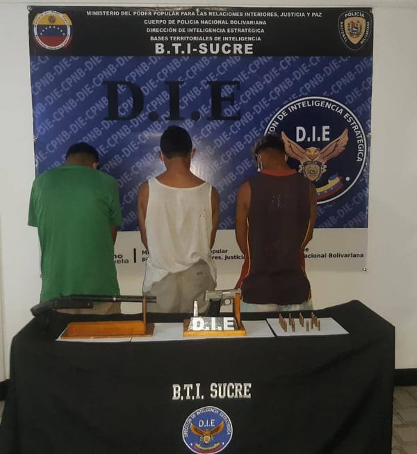 PNB desmanteló una banda dedicada al robo en el estado Sucre